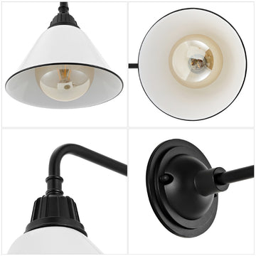 Croydon 9.63"  Farmhouse Industrial Indoor/Outdoor Iron LED Gooseneck Arm Outdoor Sconce - JONATHAN Y
